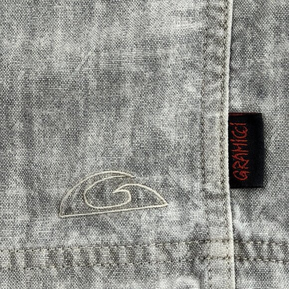 VTG Gramicci Cargo Shorts Men’s Large Gray Baggy Nylon USA Made Climbing Outdoor - Picture 7 of 16